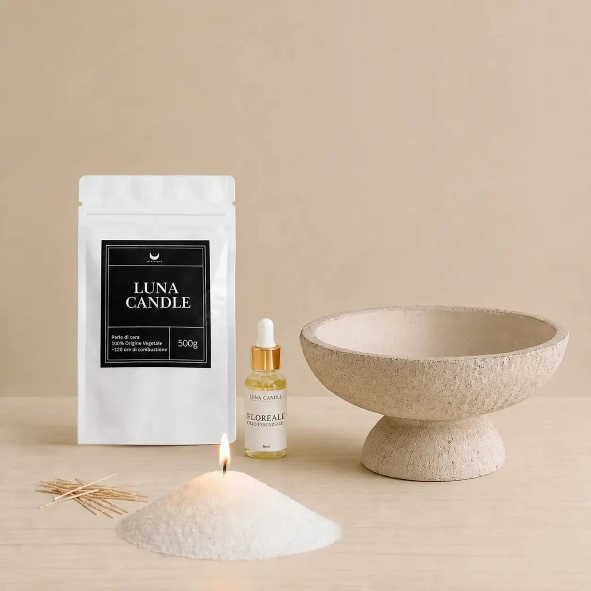 Saturno Bundle | Vaso & Perle di cera