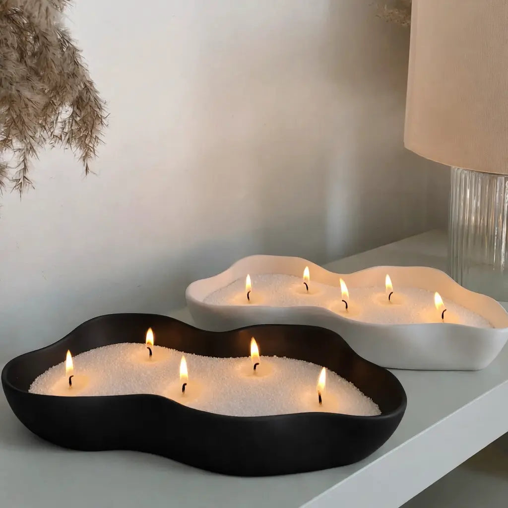 Eclissi | Vassoio Centrotavola Ondulato