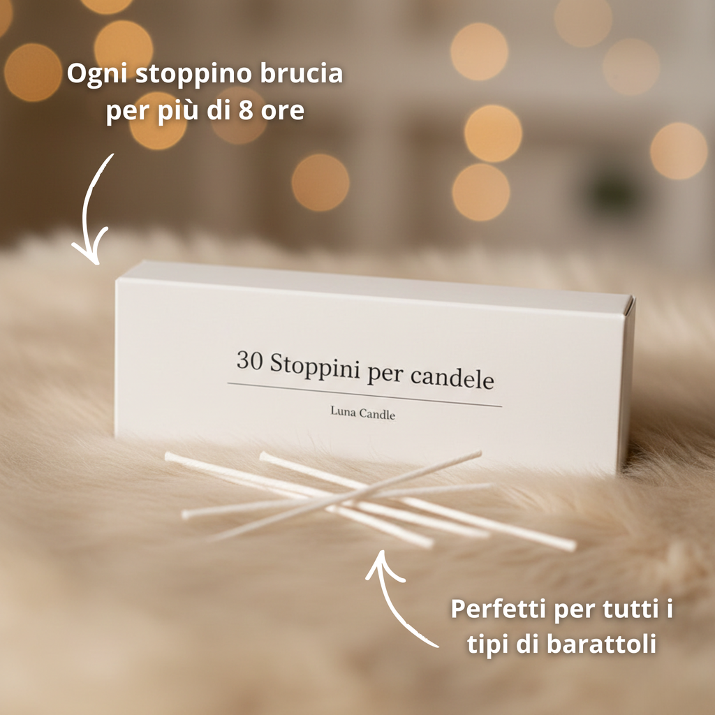 Scatola 30 stoppini in cotone