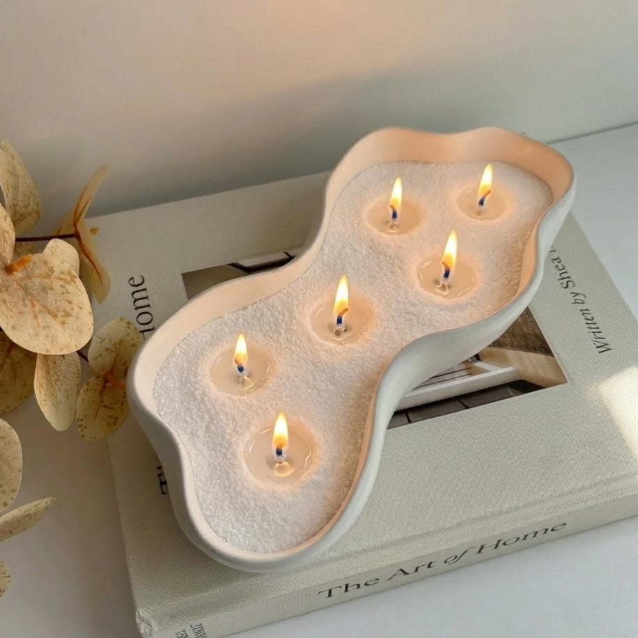 Eclissi | Vassoio Centrotavola Ondulato