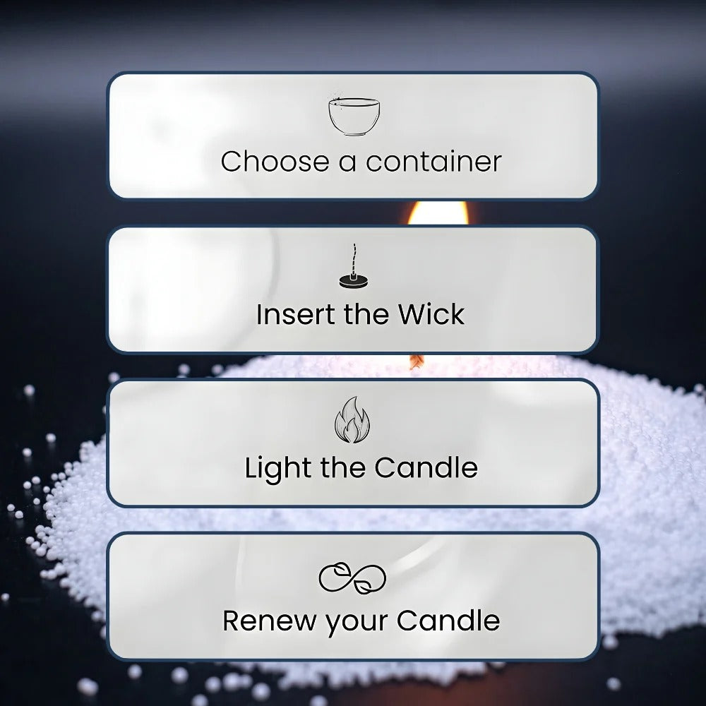 LunaCandle® - Sabbia di cera per candele