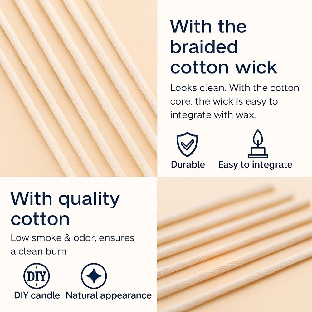 Stoppino di candela di cotone