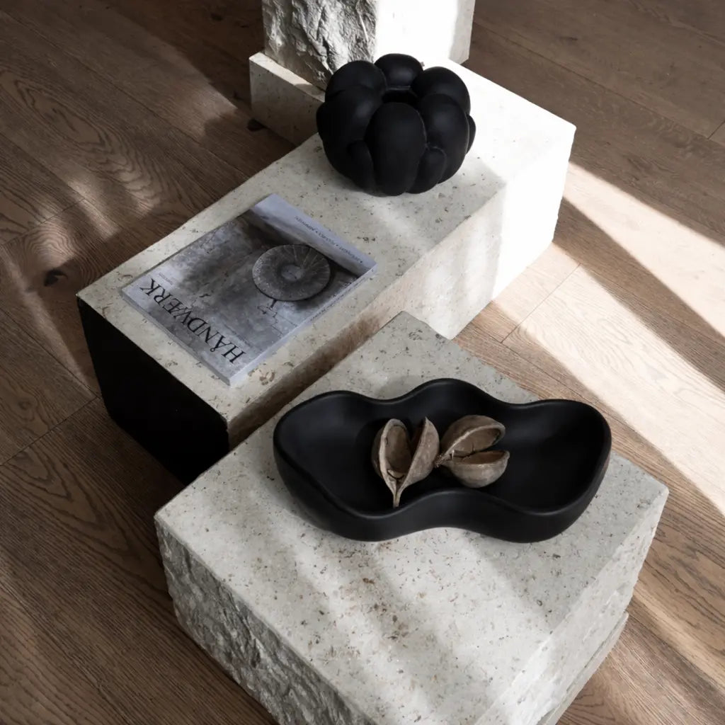 Eclissi | Vassoio Centrotavola Ondulato